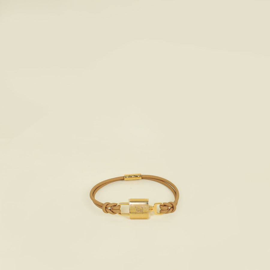 Louis Vuitton Beige Padlock Bracelet