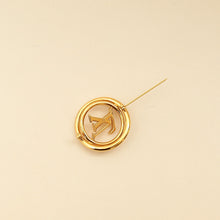 Louis Vuitton Gold Logo Stellar Pin