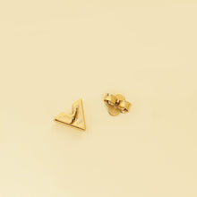 Louis Vuitton Gold Finish Essential V Stud Earrings