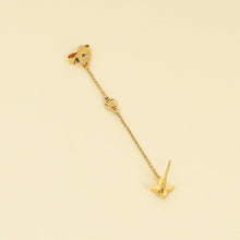 Louis Vuitton Gold Finish Petit Louis Earrings