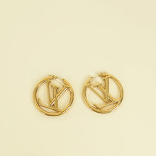 Louis Vuitton Gold Louise Hoop GM Earrings