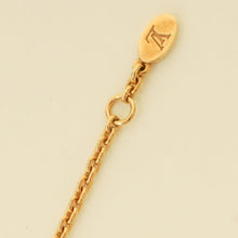 Louis Vuitton 18K 3 Golds Vivienne Diamond Black Lacquer Pendant Necklace
