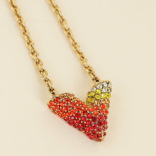 Louis Vuitton Gold Finish Strass Essential V Necklace