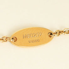 Louis Vuitton Gold Mother of Pearl Circle Logo Pendant Necklace