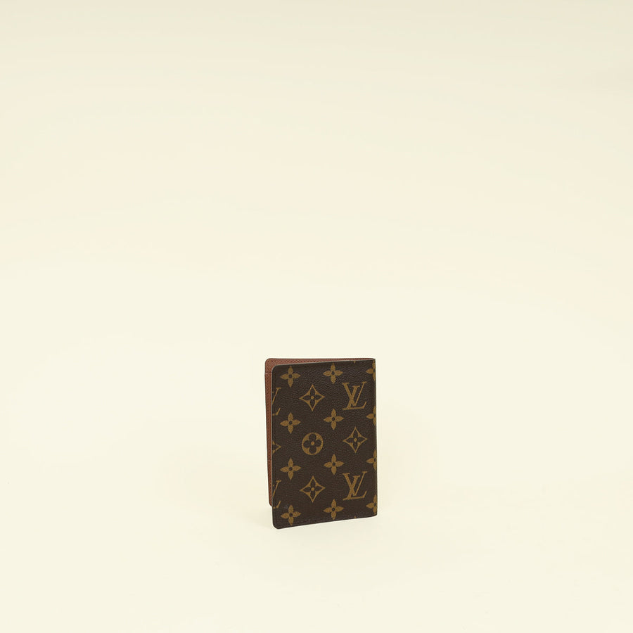 Louis Vuitton Brown Monogram Passport Cover