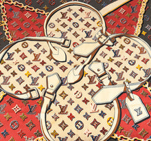 Louis Vuitton Multicolor Pop Monogram Silk Scarf 90