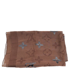 Louis Vuitton Brown Monogram Silk Stole Long Scarf