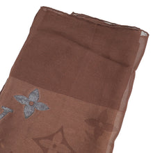 Louis Vuitton Brown Monogram Silk Stole Long Scarf