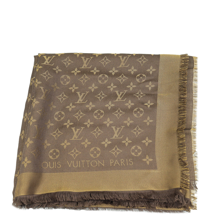 Louis Vuitton Brown Monogram Shine Shawl