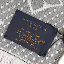 Louis Vuitton Grey Monogram Logomania Wool Silk Scarf