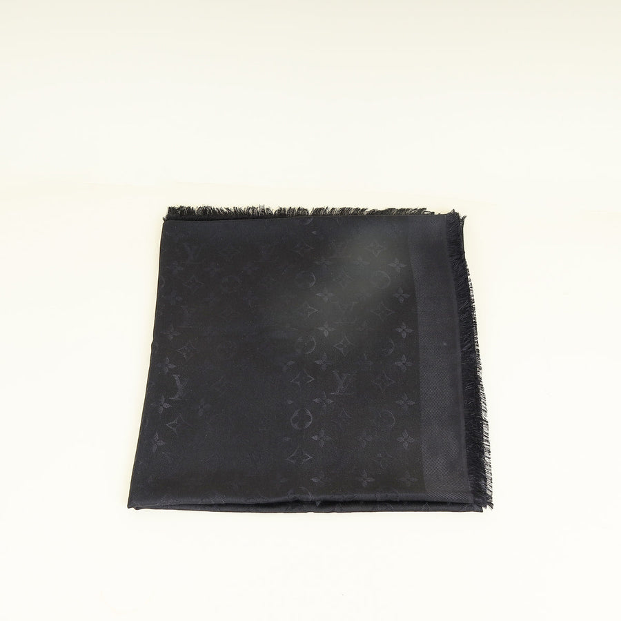 Louis Vuitton Black Monogram Classic Shawl