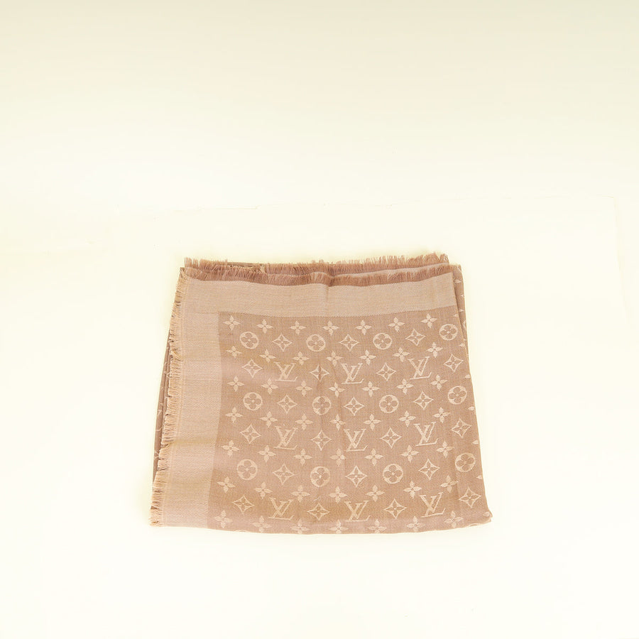 Louis Vuitton Cappuccino Monogram Classic Shawl