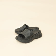 Louis Vuitton Black Monogram Embossed Pool 55 Flat Comfort Mule 36
