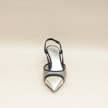Louis Vuitton Black Mesh PVC Urban Twist Slingback 35