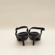 Louis Vuitton Black Mesh PVC Urban Twist Slingback 35