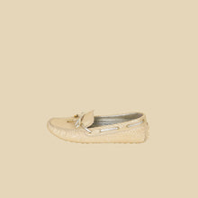 Louis Vuitton Light Gold Python Gloria Flat Loafer 36.5
