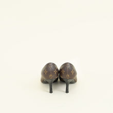Louis Vuitton Monogram Black Cap Toe Fetish Pump 36.5