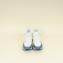 Louis Vuitton Bicolor Mesh & Denim Monogram Run Away Sneakers 36