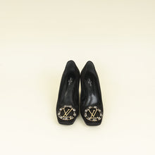 Louis Vuitton Black Madeleine Satin Silk Pump 36