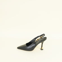 Louis Vuitton Black Sparkle Slingback Pumps 36