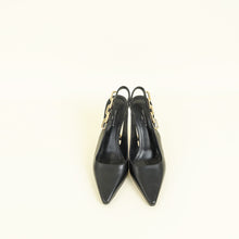 Louis Vuitton Black Sparkle Slingback Pumps 36