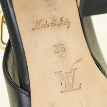 Louis Vuitton Black Sparkle Slingback Pumps 36