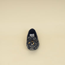 Louis Vuitton Navy Blue Jacquard Since 1854 Gloria Loafers 37