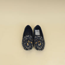 Louis Vuitton Navy Blue Jacquard Since 1854 Gloria Loafers 37