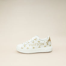 Louis Vuitton Bicolor Monogram Embossed Time Out Sneaker 37