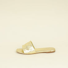 Louis Vuitton Metallic Gold Monogram Revival Flat Mules 37