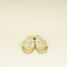 Louis Vuitton Metallic Gold Monogram Revival Flat Mules 37
