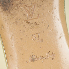 Louis Vuitton Metallic Gold Monogram Revival Flat Mules 37