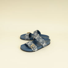 Louis Vuitton Blue Bom Dia Flat Comfort Mule 38.5