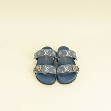 Louis Vuitton Blue Bom Dia Flat Comfort Mule 38.5