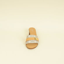 Louis Vuitton Metallic Beige Lock It Mule 38