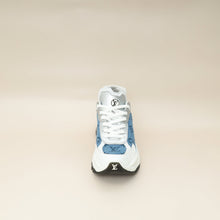 Louis Vuitton Bicolor Monogram Denim Run 55 Sneaker 38