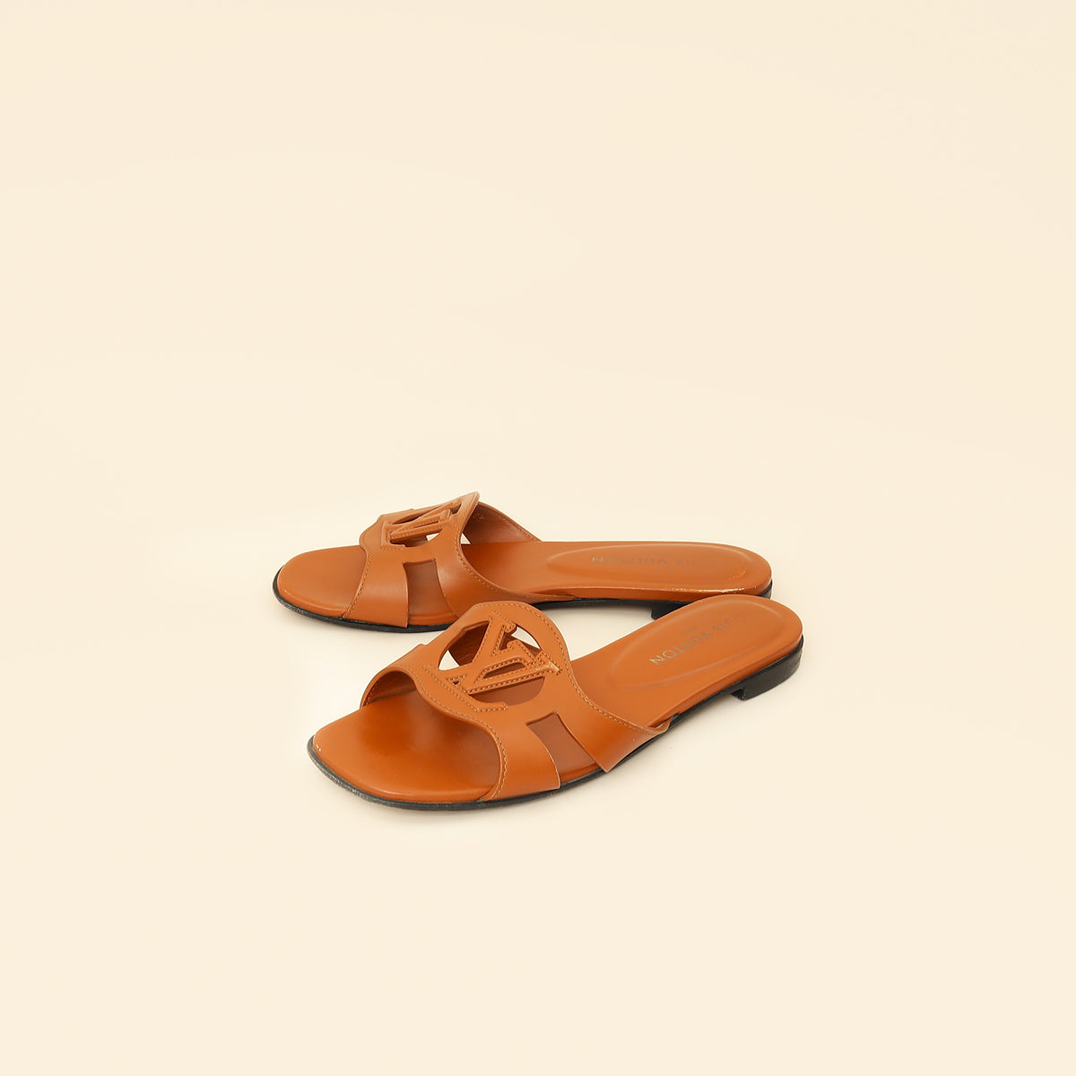 Louis Vuitton Brown Isola Flat Mules 39.5