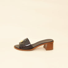 Louis Vuitton Amarante Monogram Vernis Lock It Sandals 39