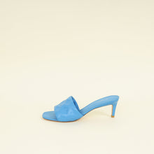 Louis Vuitton Royal Blue Monogram Embossed Revival Mules 39