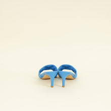 Louis Vuitton Royal Blue Monogram Embossed Revival Mules 39