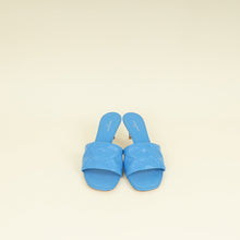Louis Vuitton Royal Blue Monogram Embossed Revival Mules 39
