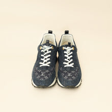 Louis Vuitton Navy Blue Monogram Denim Run Away Sneaker 39