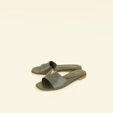 Louis Vuitton Kaki Mare Flat Mule 39