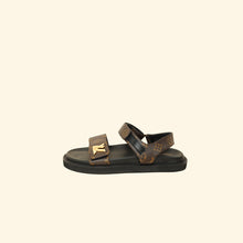 Louis Vuitton Brown Monogram Sunset Comfort Flat Sandal 39