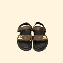 Louis Vuitton Brown Monogram Sunset Comfort Flat Sandal 39