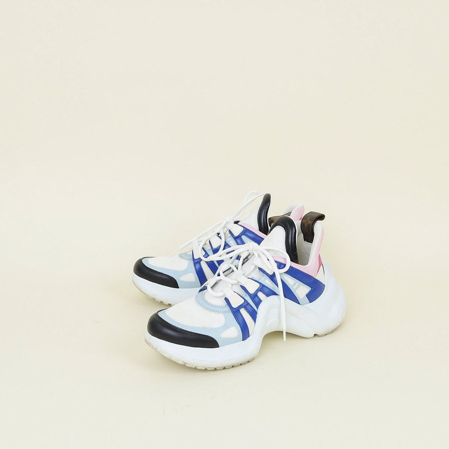 Louis Vuitton White Multicolor Archlight Trainer 39
