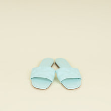 Louis Vuitton Aqua Monogram Embossed Revival Flat Mules 40