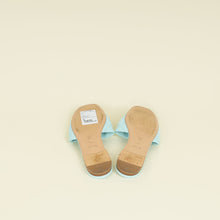 Louis Vuitton Aqua Monogram Embossed Revival Flat Mules 40