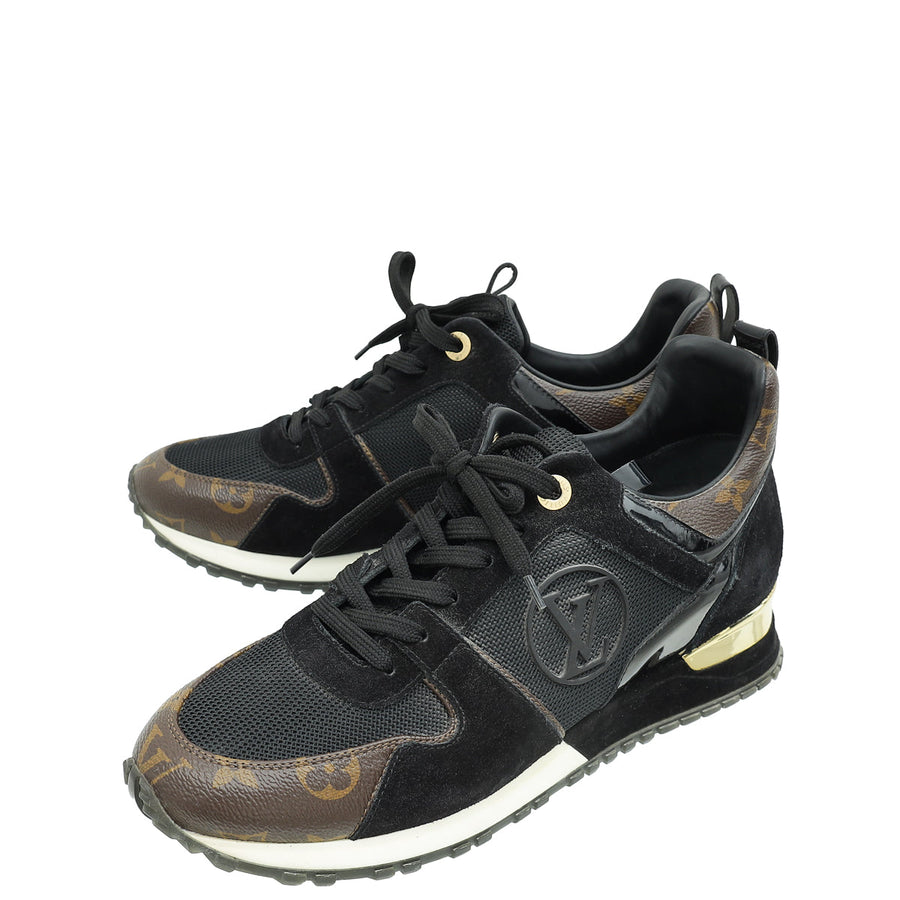 Louis Vuitton Monogram Black Run Away Sneaker 41