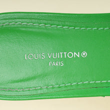 Louis Vuitton Green Monogram Embossed Revival Flat Mules 36